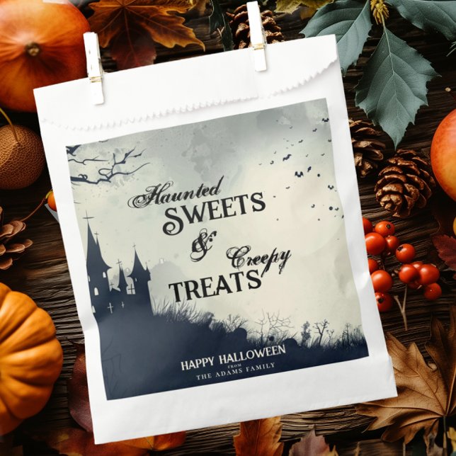 Haunted Sweets & Creepy Treats Happy Halloween  Favour Bag (Creator Uploaded)