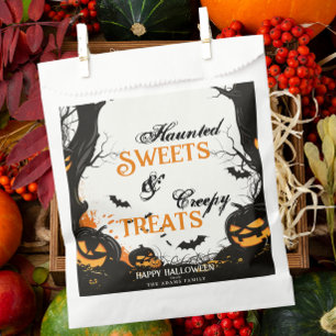 Haunted Sweets & Creepy Treats Happy Halloween Favour Bag