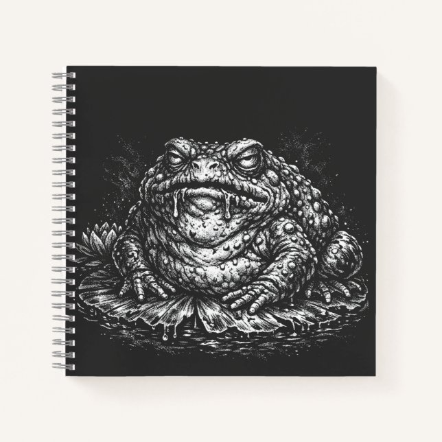 Haunted Toad Sigil by BurnsInHell Notebook (Front)