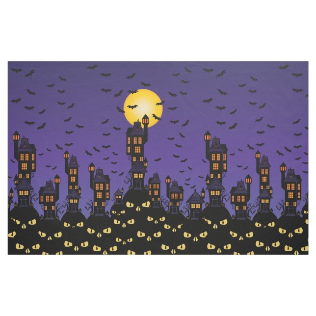 Haunted Town Fabric (Yard)