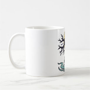 Haunted Tree Swing Moonlight Halloween Art Coffee Mug