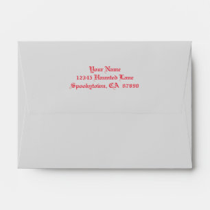 Haunted Trees with Ravens Red Custom A6 Envelope