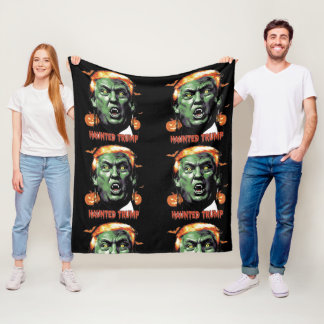 Haunted Trump Fleece Blanket