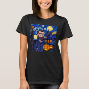 Haunted Van Gogh Scene – Gothic Starry Halloween N T-Shirt