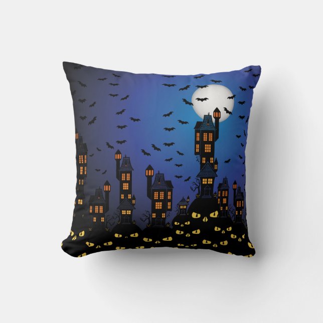 Haunted Village Cushion (Front)
