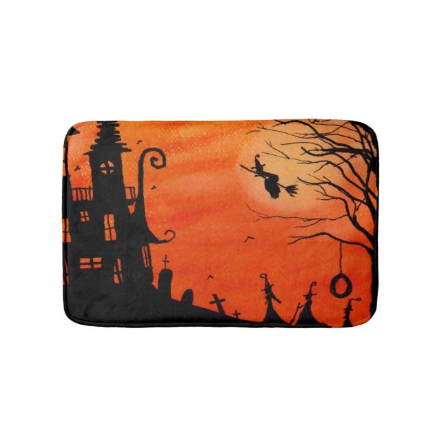 Haunted Witch House Bath Mat (Front)