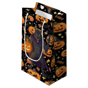 Haunted Wolf Pack Halloween Night Small Gift Bag