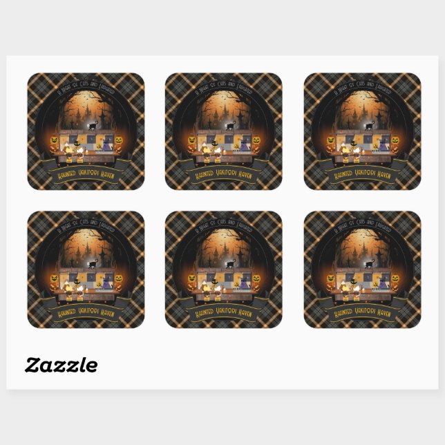 Haunted Yakitori Haven Square Sticker (Sheet)
