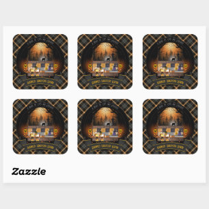 Haunted Yakitori Haven Square Sticker