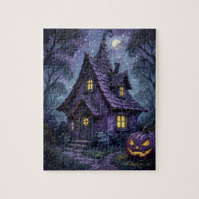 HauntedForestCottage Jigsaw Puzzle (Vertical)