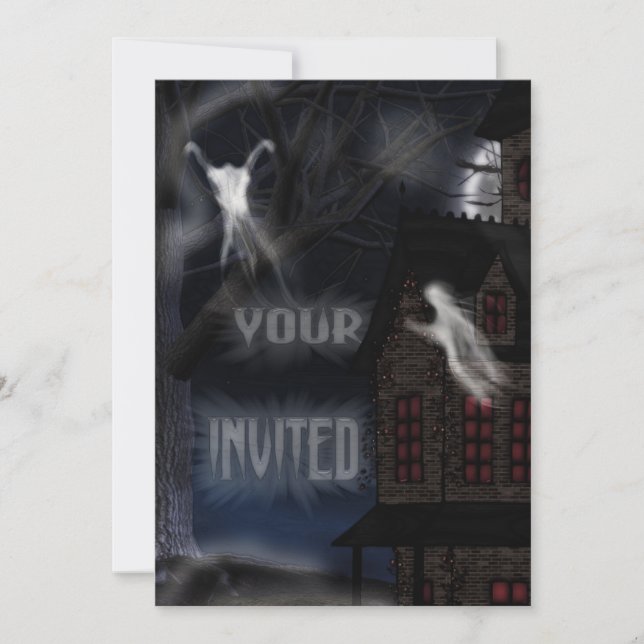 Haunting At Willowstone Invitation (Front)