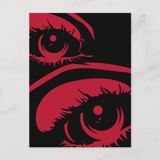 Haunting Eyes Postcard (Front)