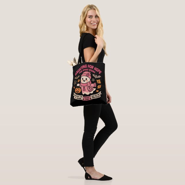 Haunting for Hope Pink Ghost   Tote Bag (On Model)