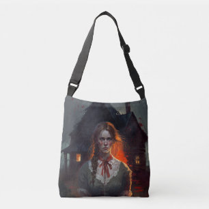 Haunting house crossbody bag