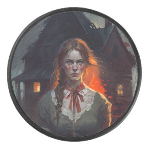 Haunting house hockey puck