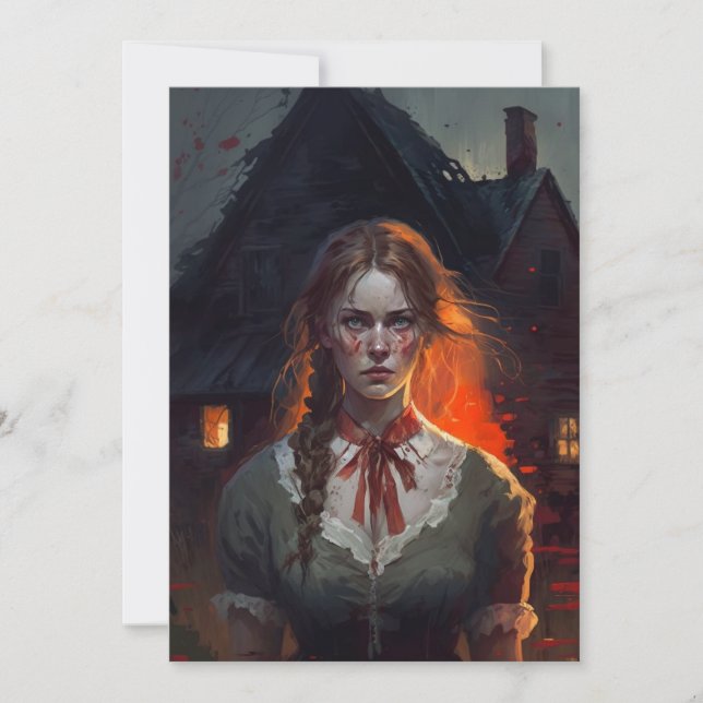 Haunting house invitation (Front)