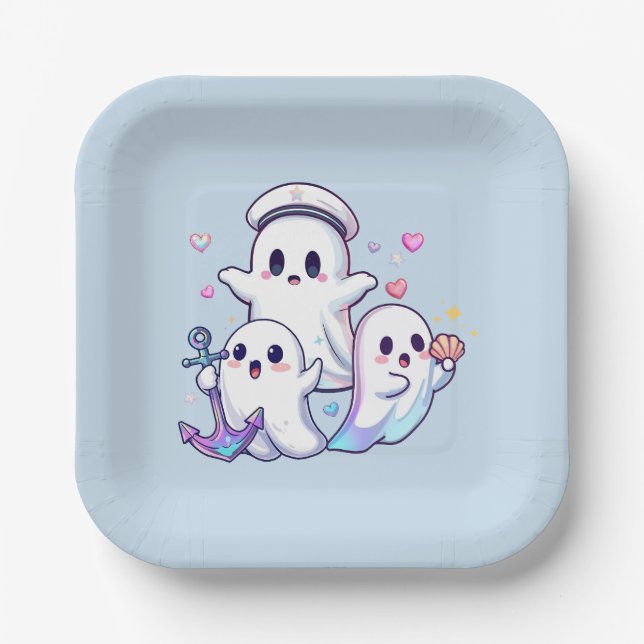 Haunting the High Seas! Paper Plate (Front)