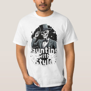Haunting With Style Horror Vibes Halloween's Day T-Shirt