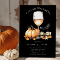 Hauntingly Elegant Halloween Invitation