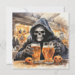 👻🍻 "Haunts & Hops Bash"! 🍻👻 Halloween  Invitation