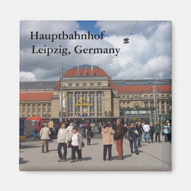 Hauptbahnhof, Leipzig, Germany Magnet (Front)