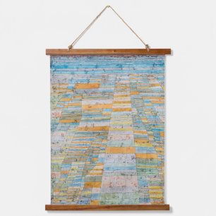 Hauptweg und Nebenwege - Paul Klee Hanging Tapestry
