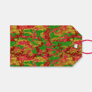 Haus Of Camo Gold Xmas Pattern Gift Tags