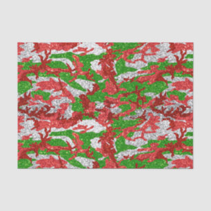 Haus Of Camo Silver Xmas Pattern Tissue Paper