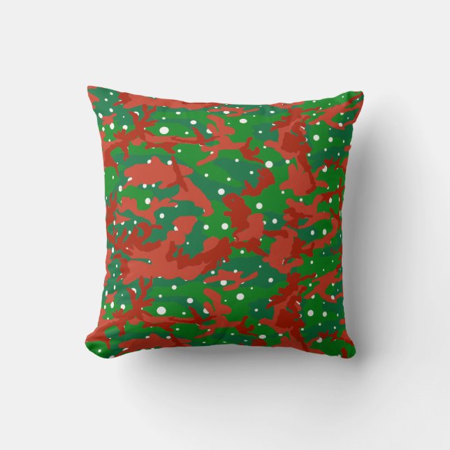 Haus Of Camo Xmas Camouflage Cushion (Front)
