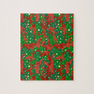 Haus Of Camo Xmas Camouflage Jigsaw Puzzle