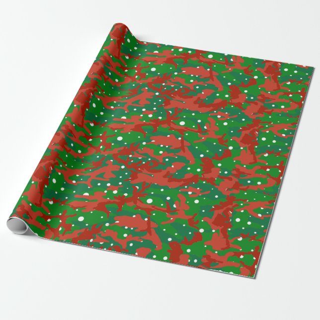 Haus Of Camo Xmas Camouflage Wrapping Paper (Unrolled)