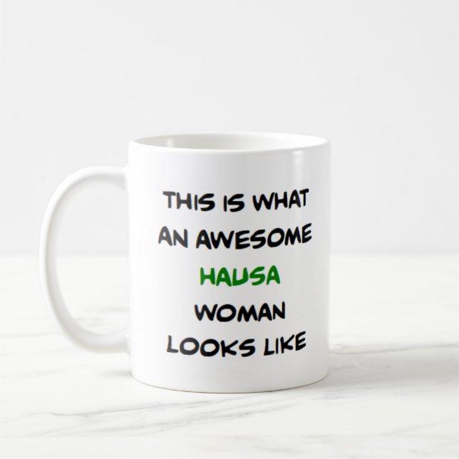 hausa woman, awesome coffee mug (Left)