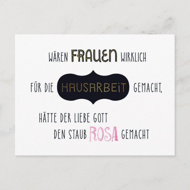 Hausarbeit Postcard (Front)