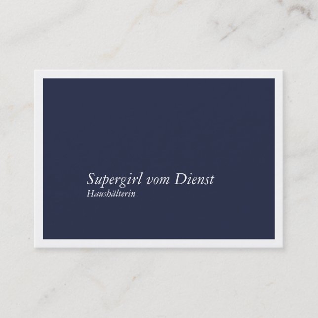 Haushälterin Visitenkarten Business Card (Front)