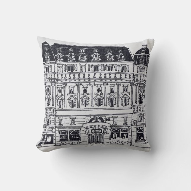 Haussmann Architecture | Rue du Louvre, Paris Cushion (Front)