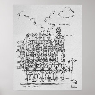 Haussmann Building   Rue de Rennes, Paris Poster