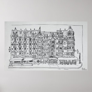 Haussmann Style Lille, France Poster