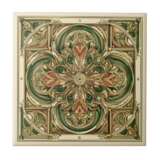 Haut Art Nouveau Ceramic Tile