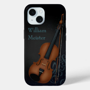 Haute Bohème Violinist Black iPhone 15 Case