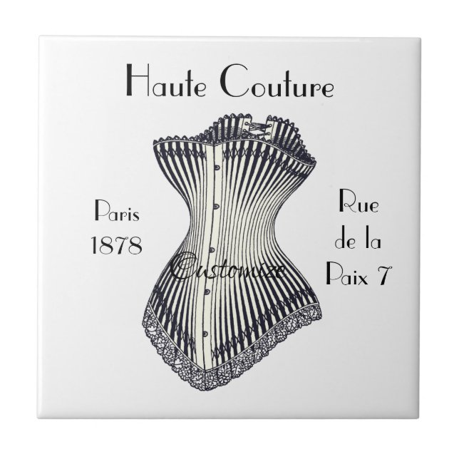 Haute Couture Corset Thunder_Cove        Ceramic Tile (Front)