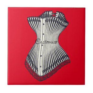 Haute Couture Corset Thunder_Cove Ceramic Tile