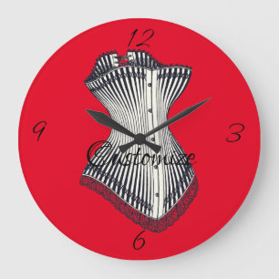 Haute Couture Corset Thunder_Cove Large Clock