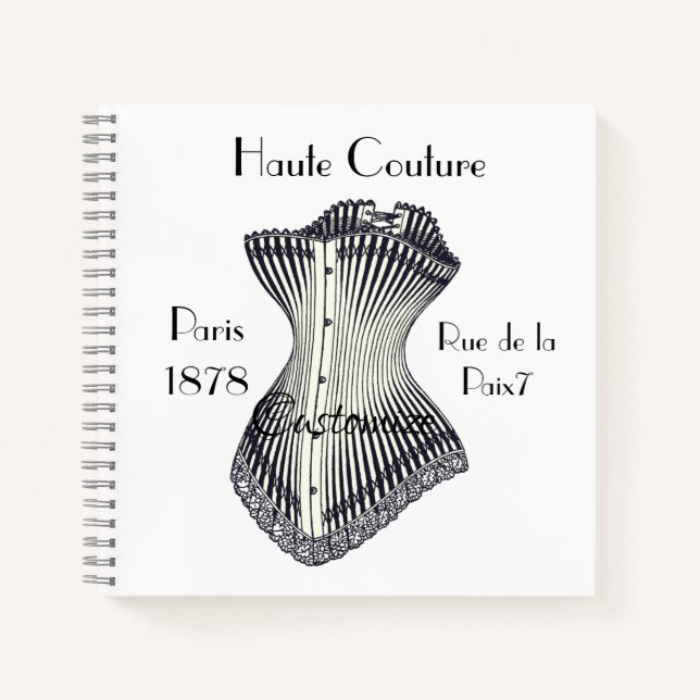 Haute Couture Corset Thunder_Cove   Notebook (Front)