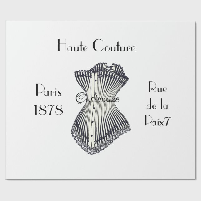 Haute Couture Corset Thunder_Cove     Wrapping Paper (Flat)