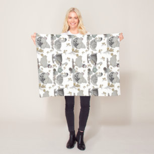 Haute couture print baby fleece blanket