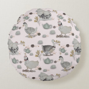 Haute Couture Print Kidsroom Round Cushion