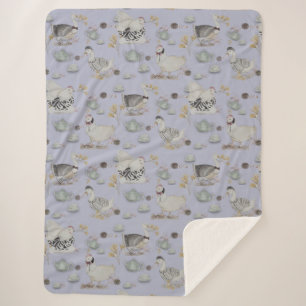 Haute Couture Print Kidsroom Sherpa Blanket