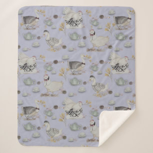 Haute Couture Print Kidsroom Sherpa Blanket