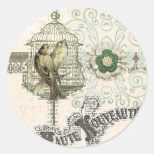 Haute Nouveau en Paris Classic Round Sticker