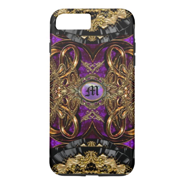 Hauteleash Hampton Curtsey Cute Baroque Case-Mate iPhone Case (Back)